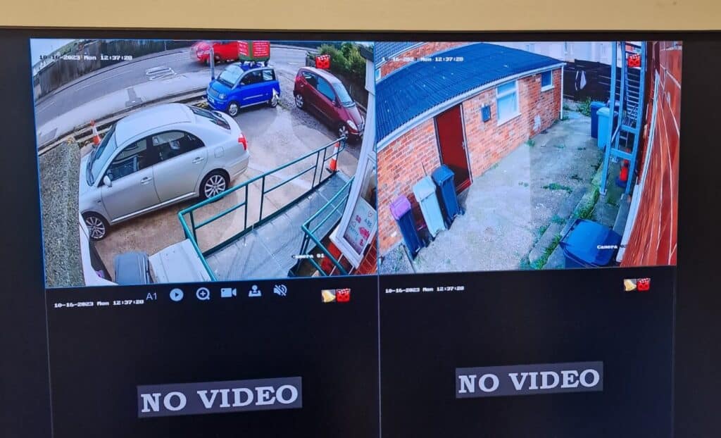 Our CCTV home systems in operation